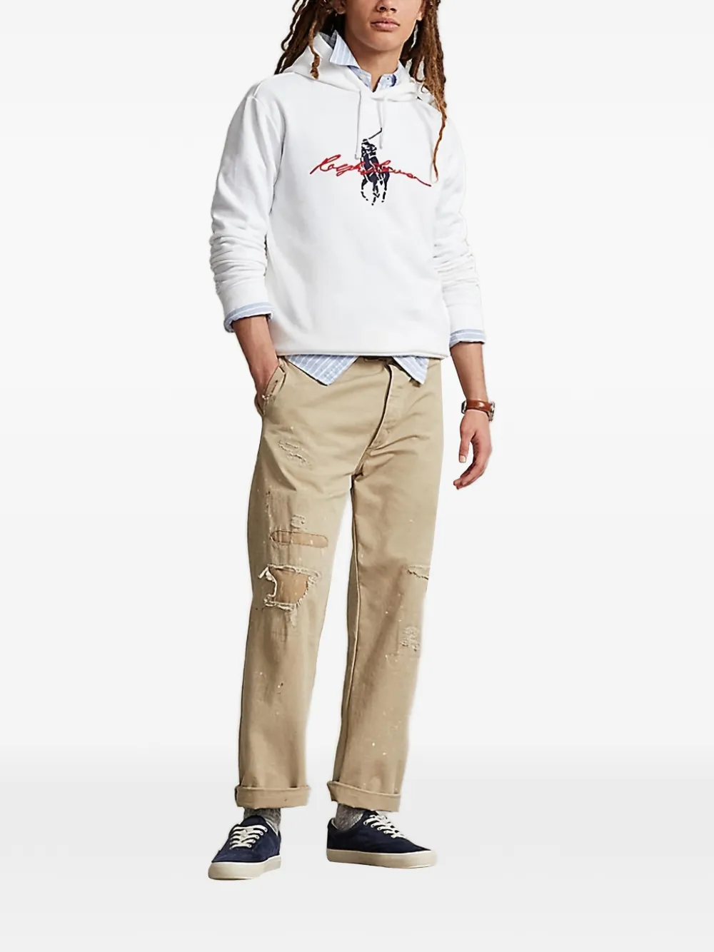 Polo Ralph Lauren Fleece hoodie Wit