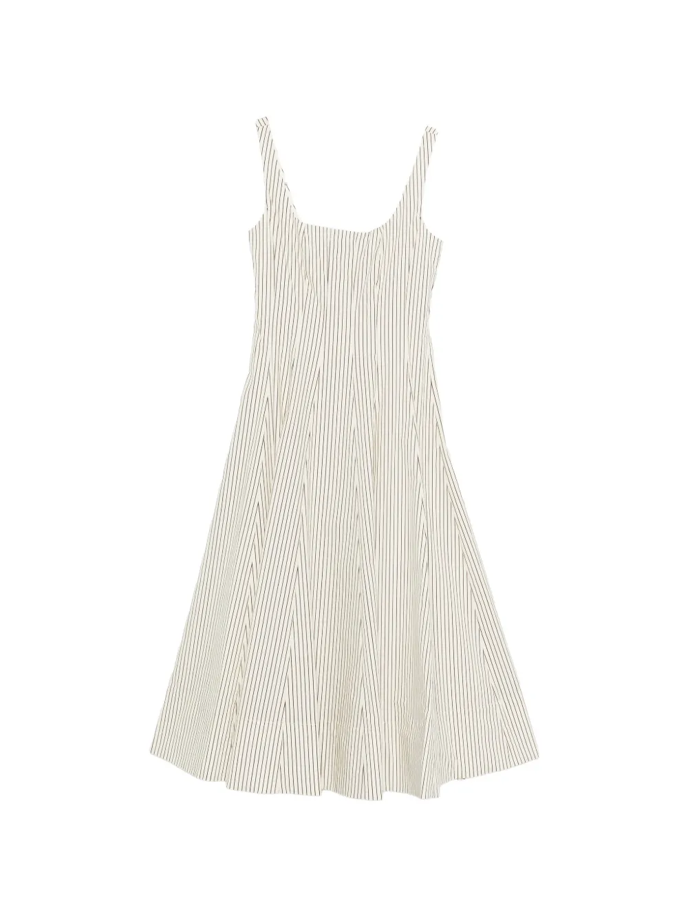STAUD striped midi dress - Bianco