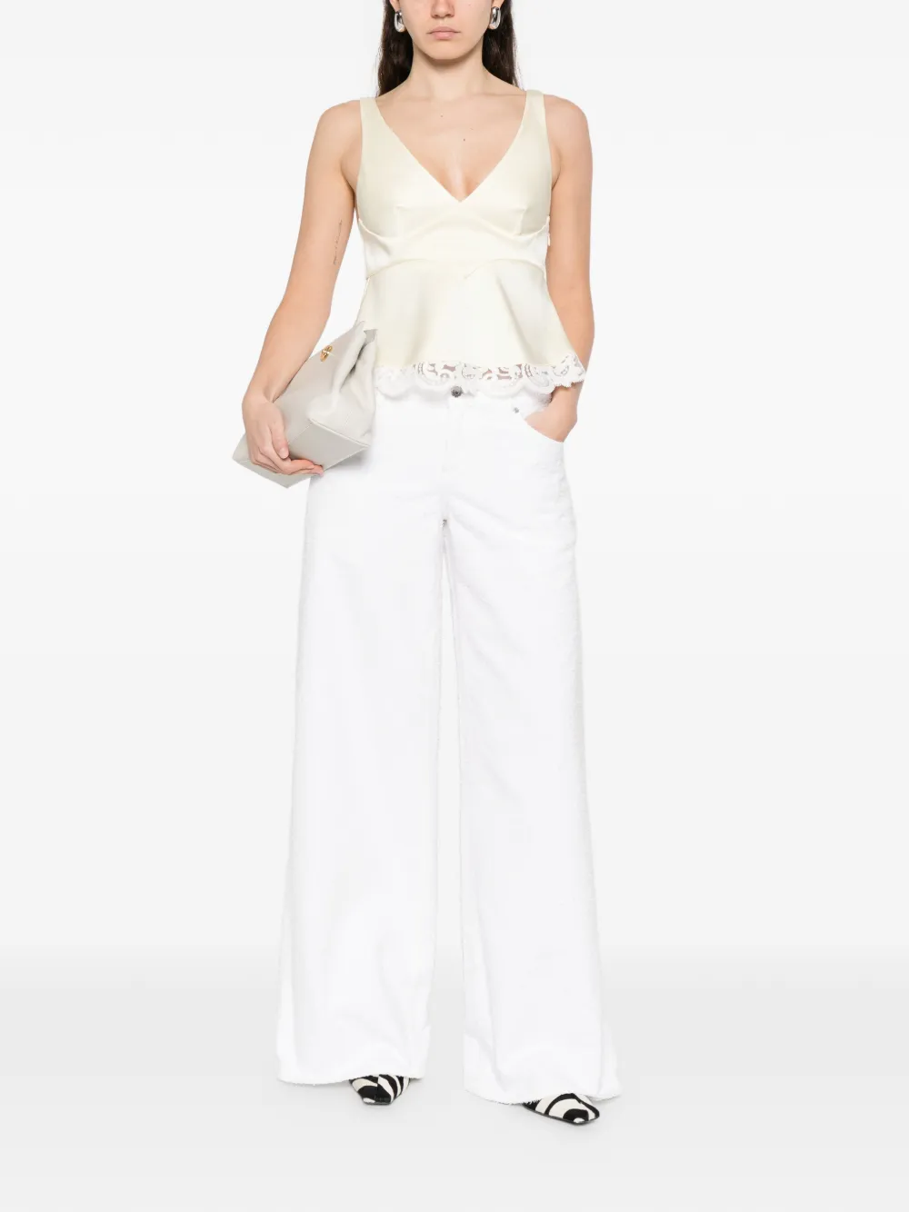  Stella Mccartney Wide-leg Jeans - White 