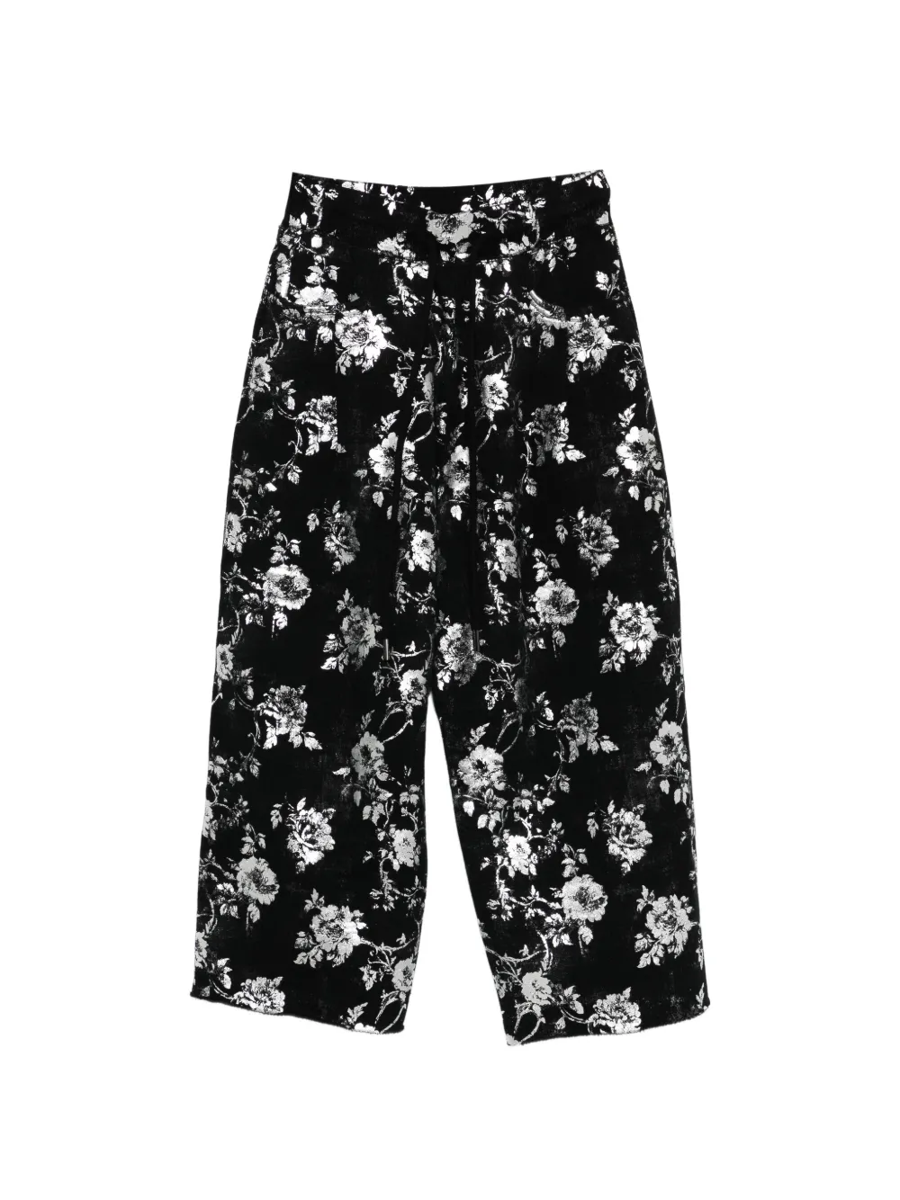 R13 floral trousers - Nero