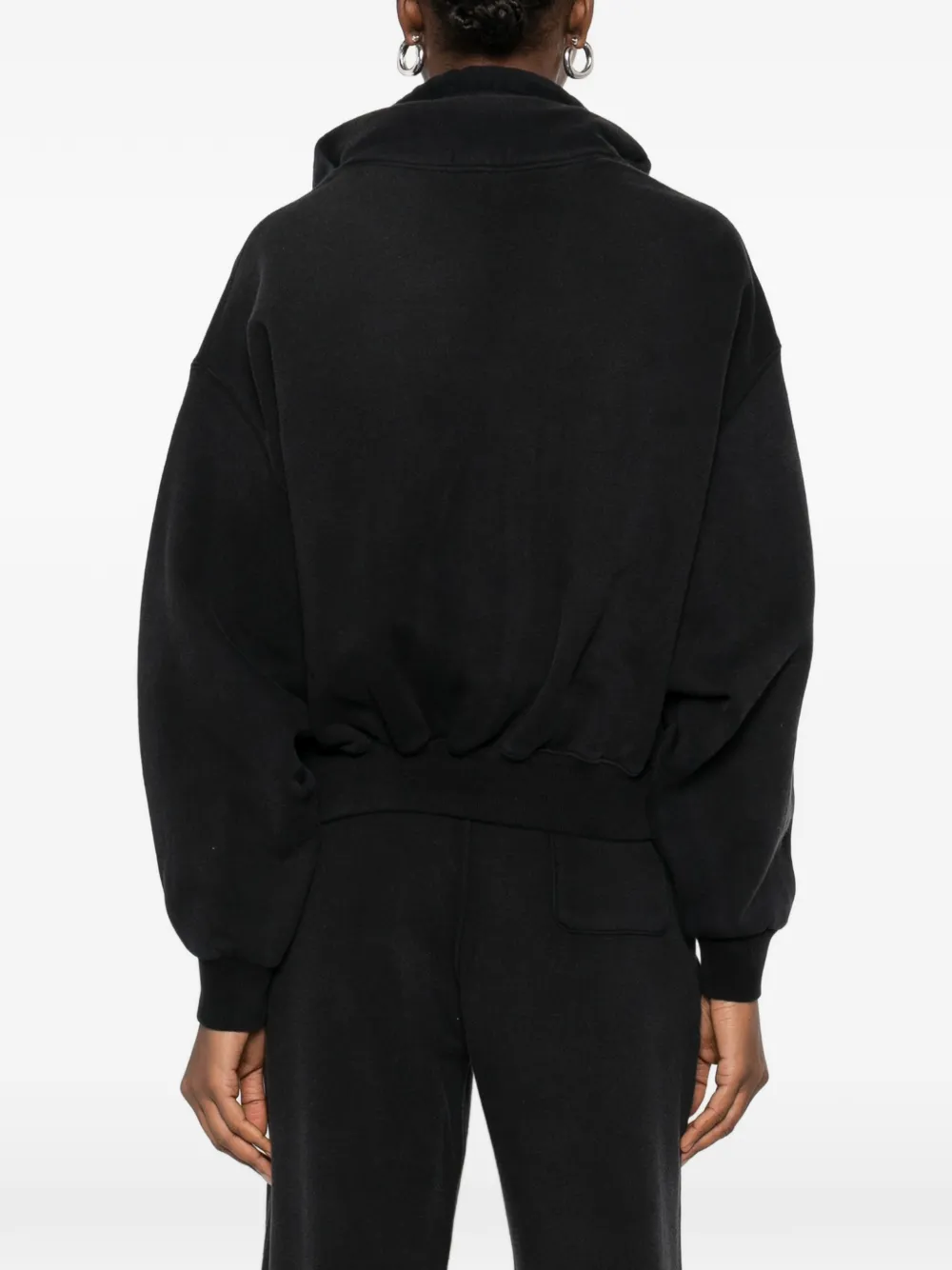 R13 Hoodie met trekkoord Zwart