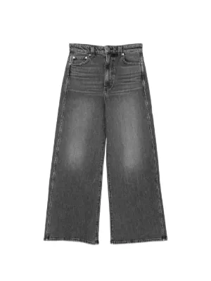 KHAITE ケイト 黒デニム ロングスカート 25 アメリカ製 KHAITE Quinn wrap-effect leather maxi skirt | NET-A-PORTER