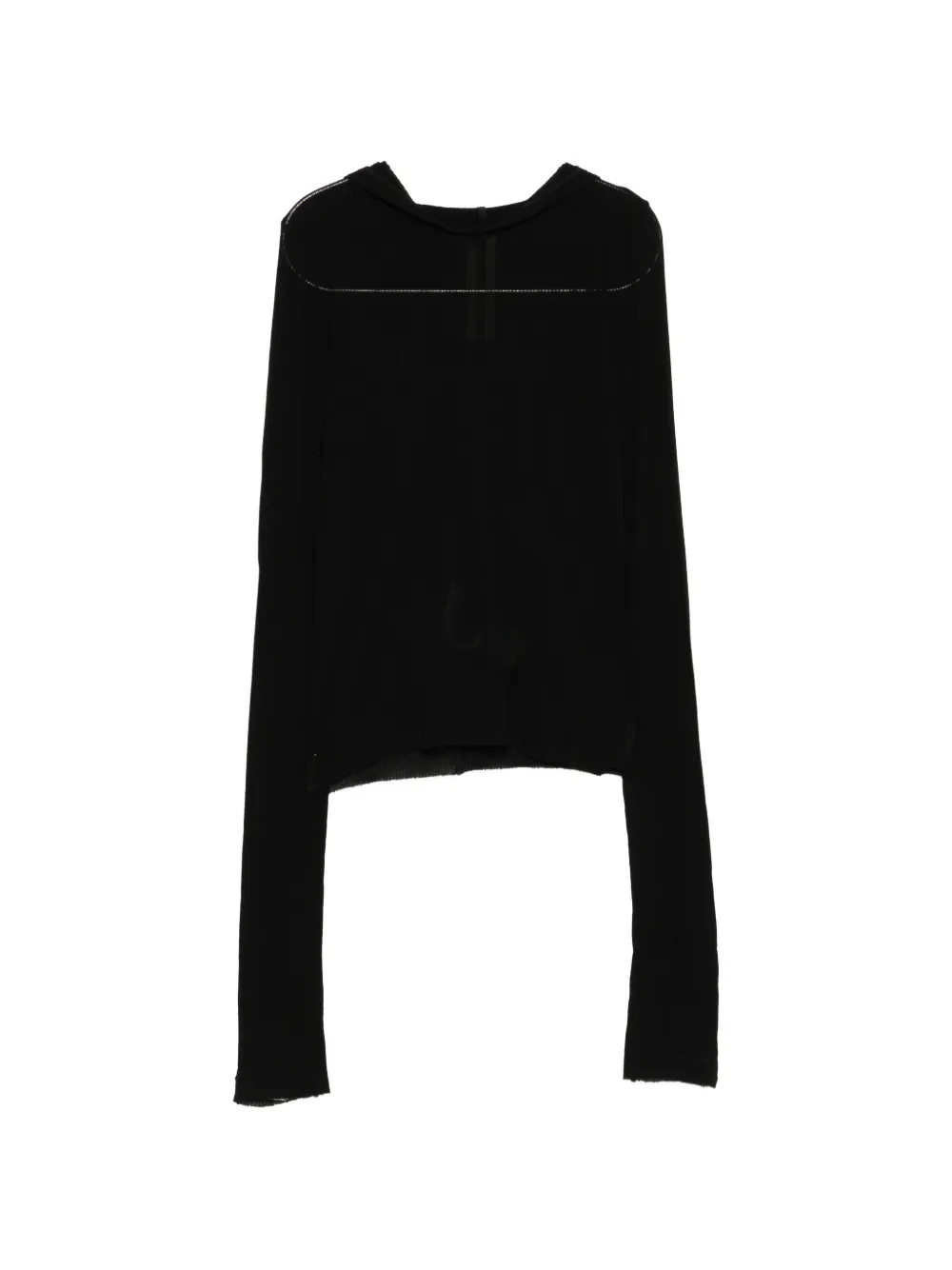 Rick Owens cropped hoodie - Nero