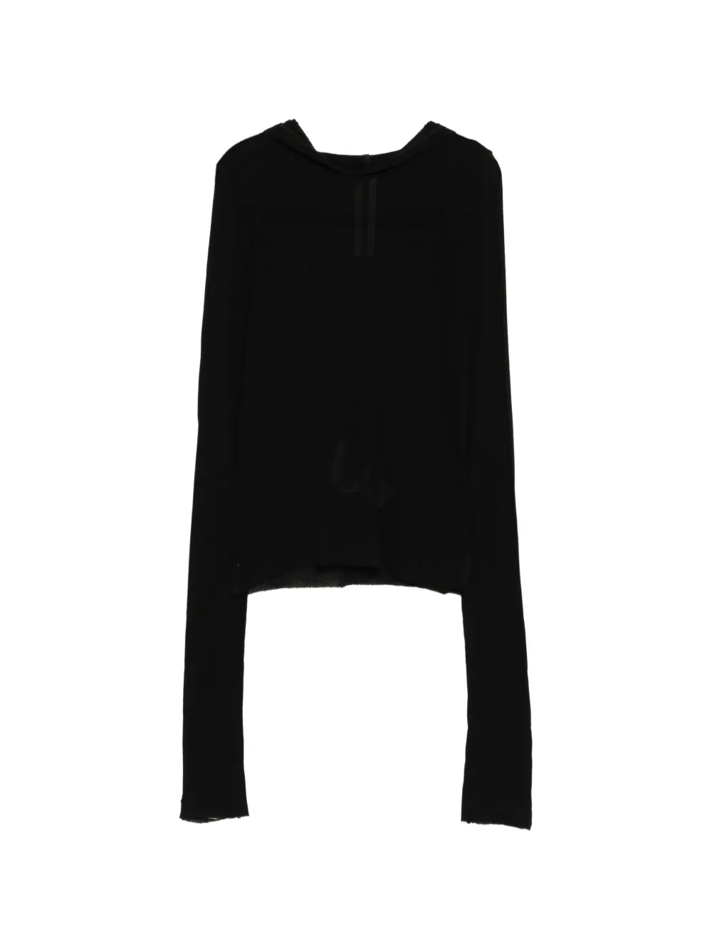 Rick Owens cropped hoodie - Nero