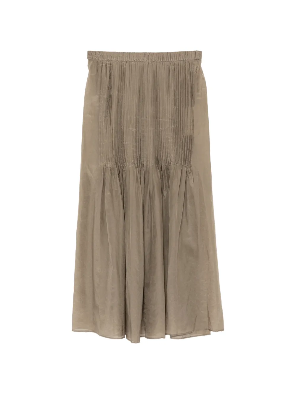 Lauren Manoogian pleated midi skirt - Verde