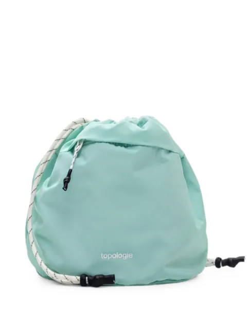 Topologie reversible drawstring bucket clutch bag