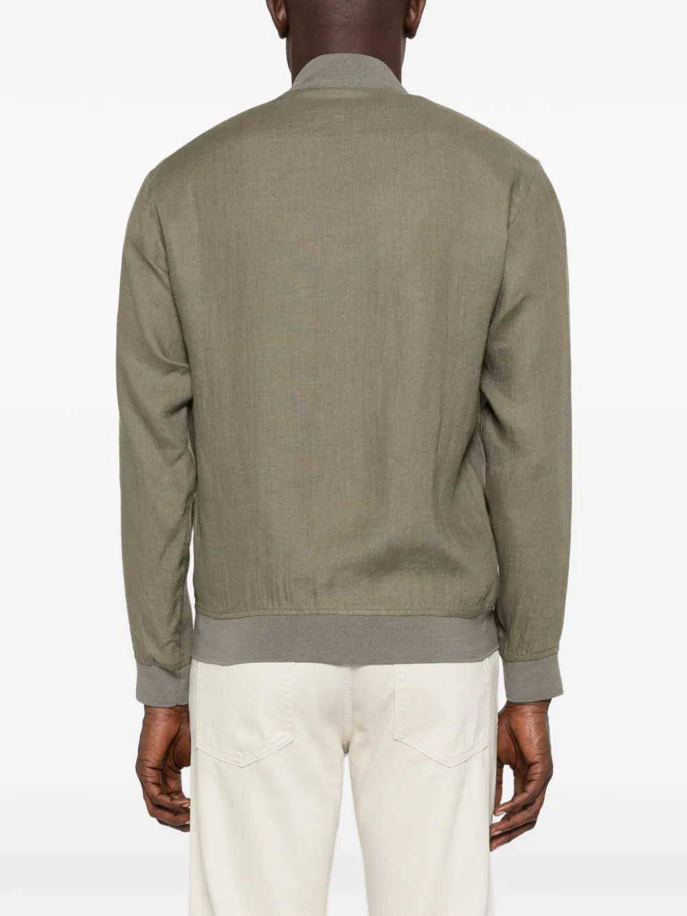 Linen Bomber Jacket