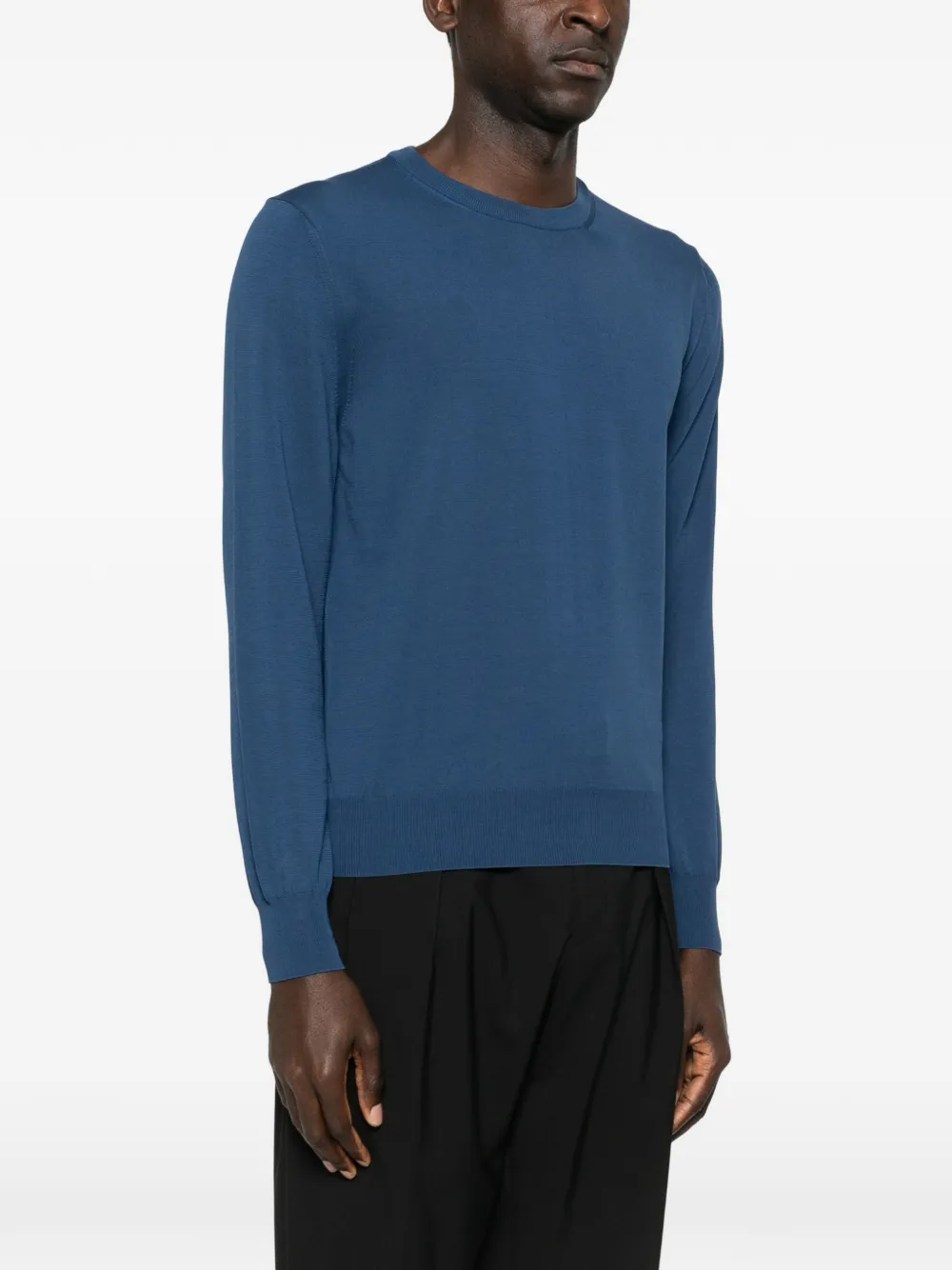  Canali Crew-neck Sweater - Blue 