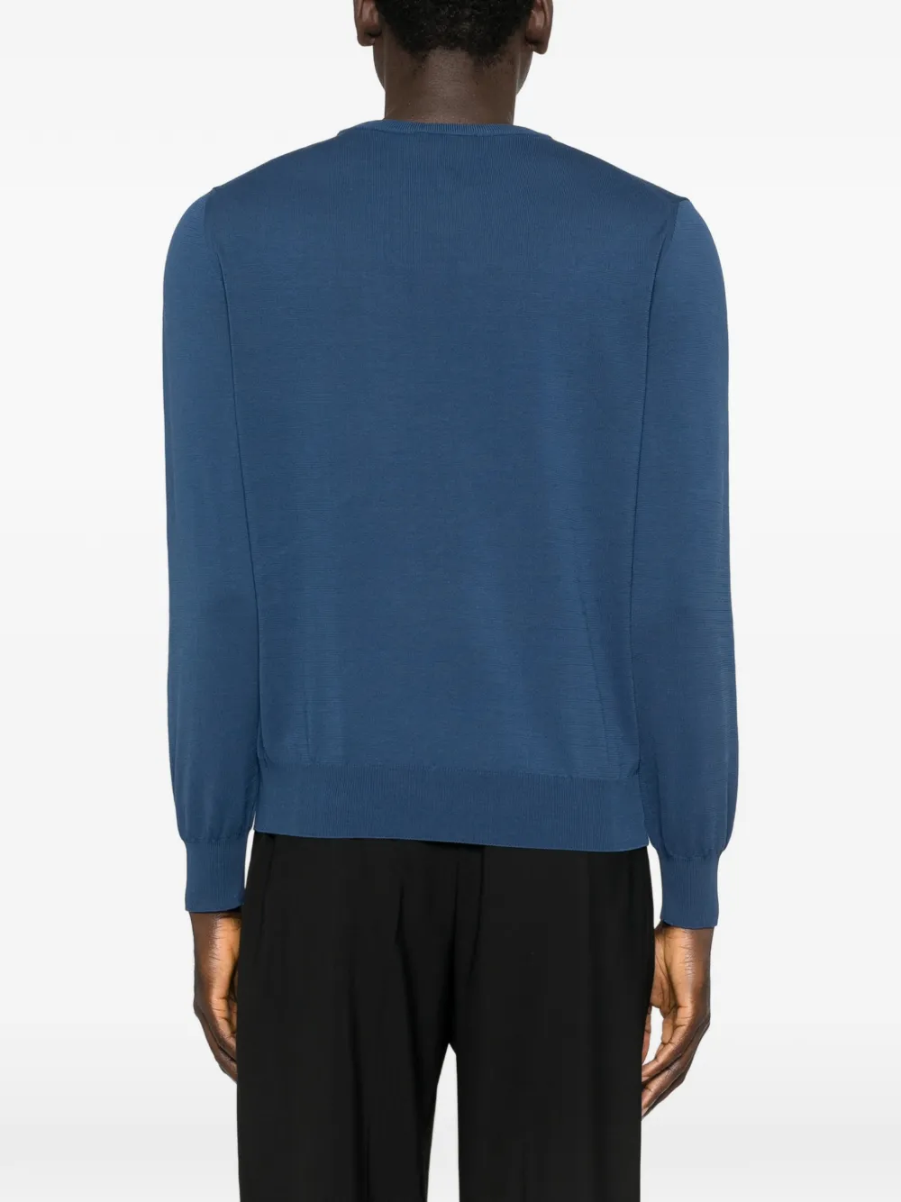 Canali Trui met ronde hals Blauw