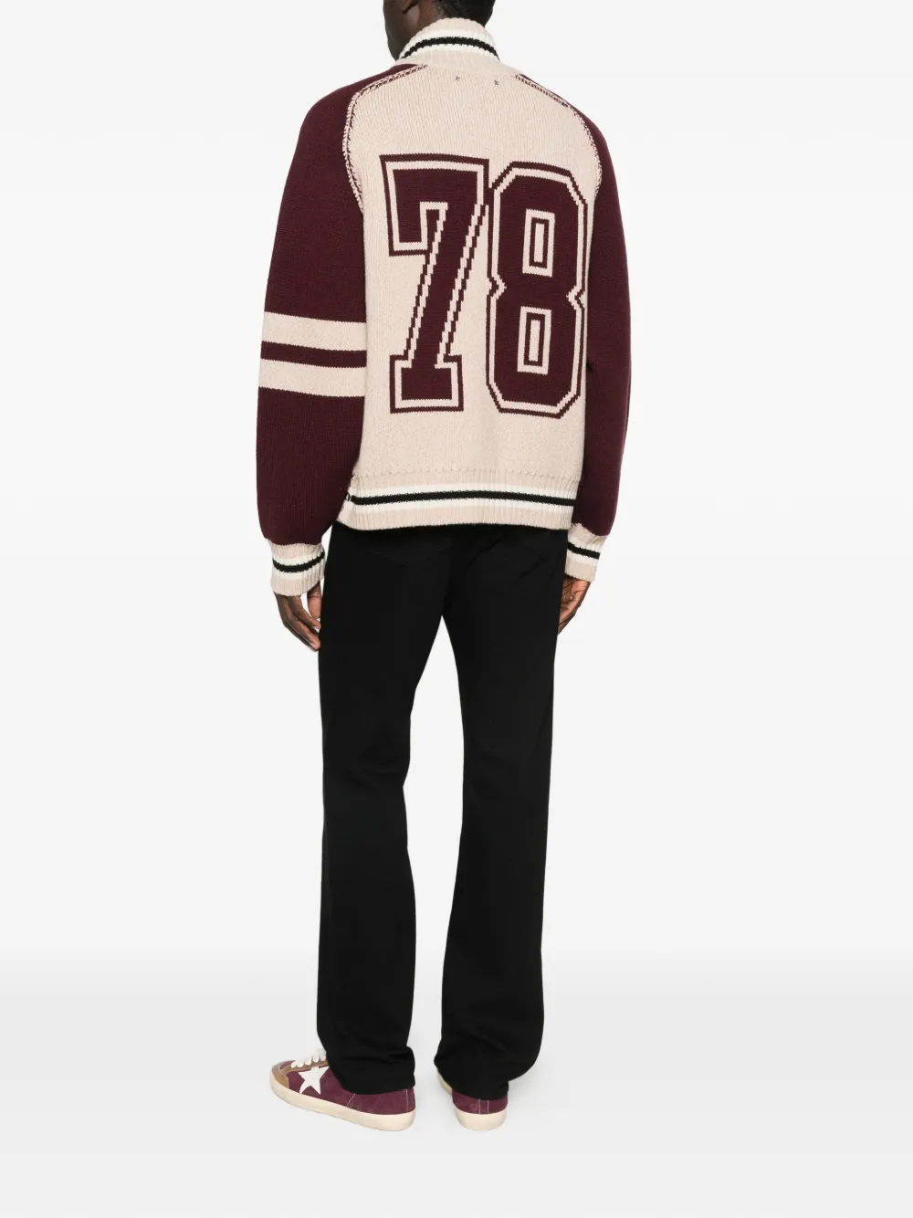Intarsia-Knit Cardigan