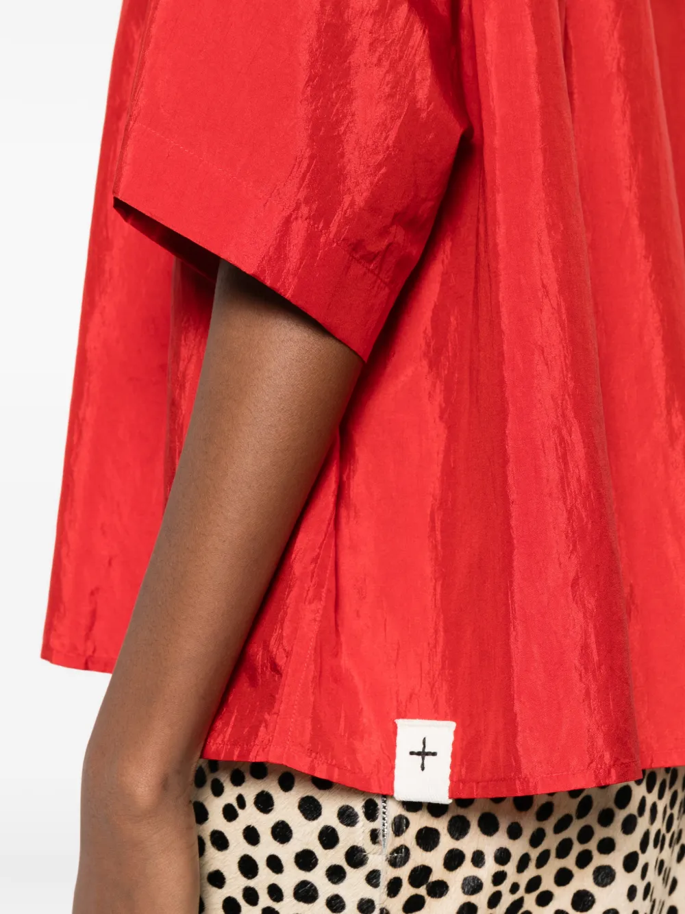 Jil Sander Blouse met korte mouwen Rood