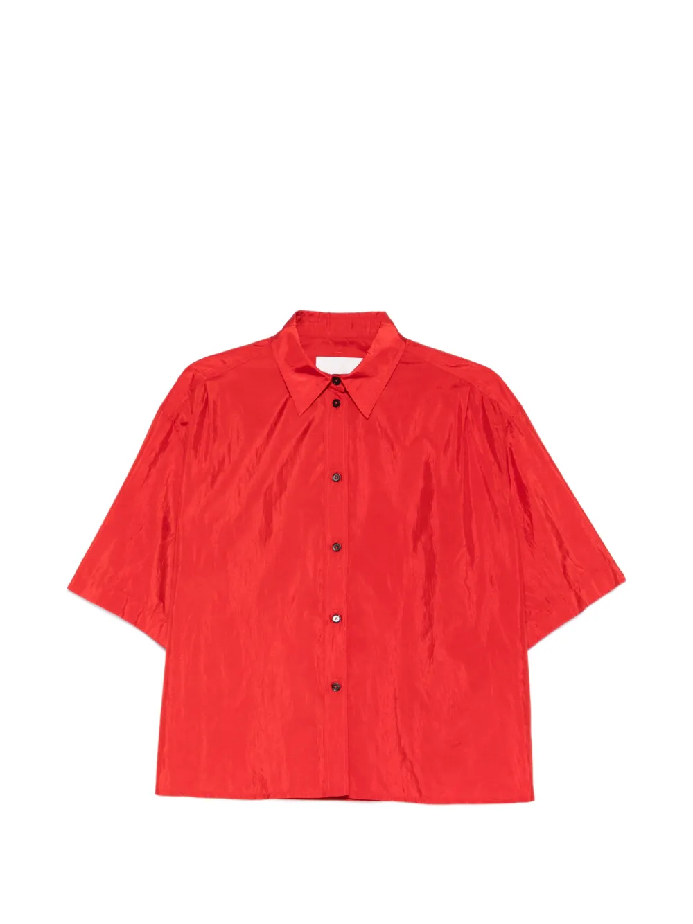 Jil Sander Camicia a maniche corte con bottoni - Rosso