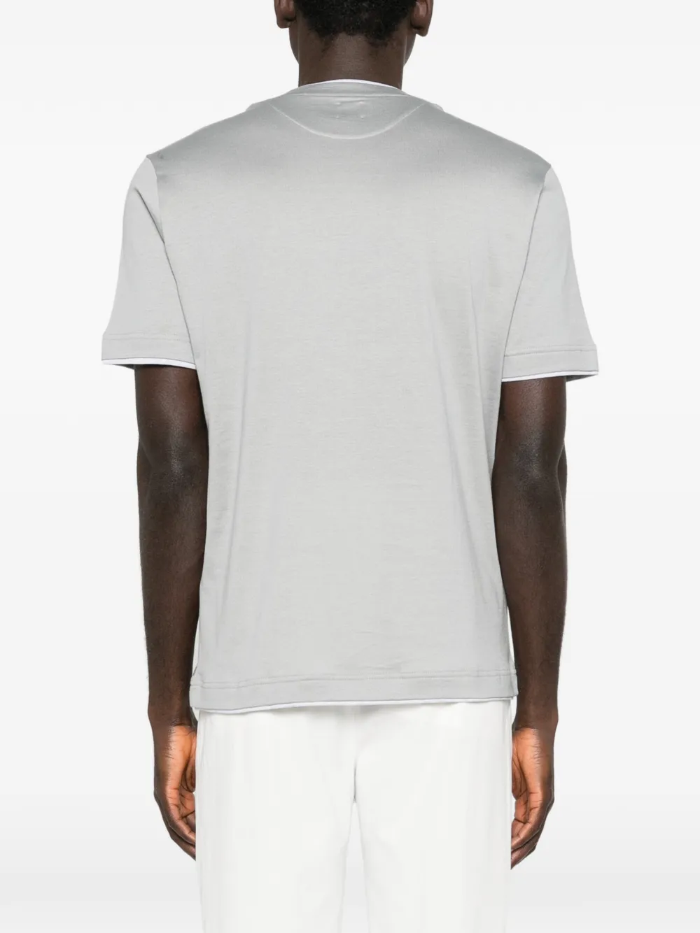 Eleventy T-shirt met afwerking Grijs