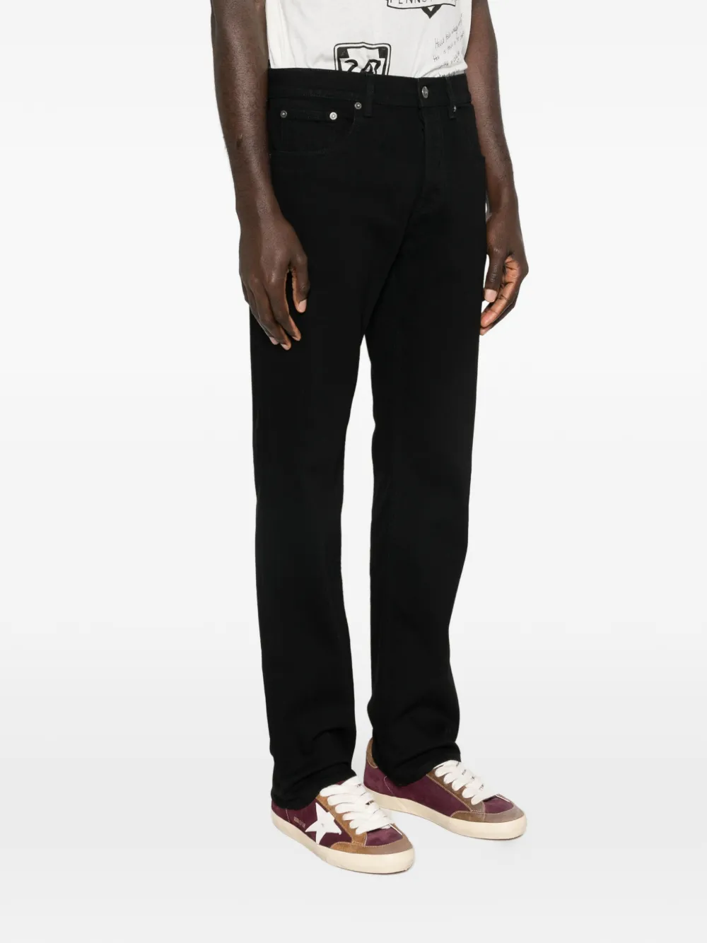  Golden Goose Vaqueros Rectos Patrick - Negro 
