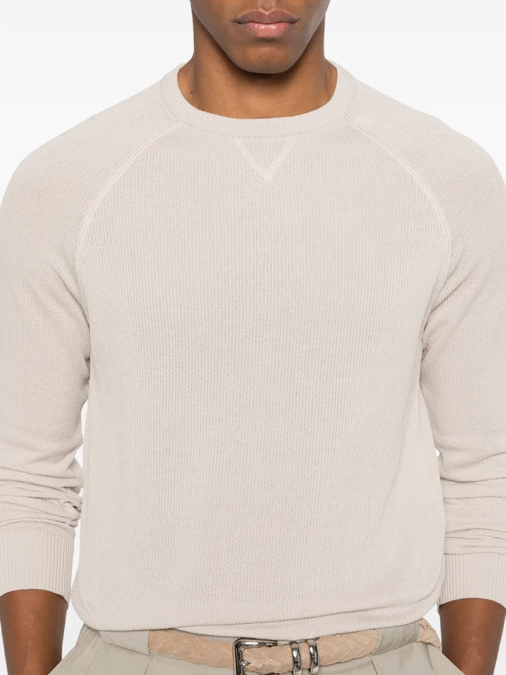 Eleventy Sweater met ronde hals Beige