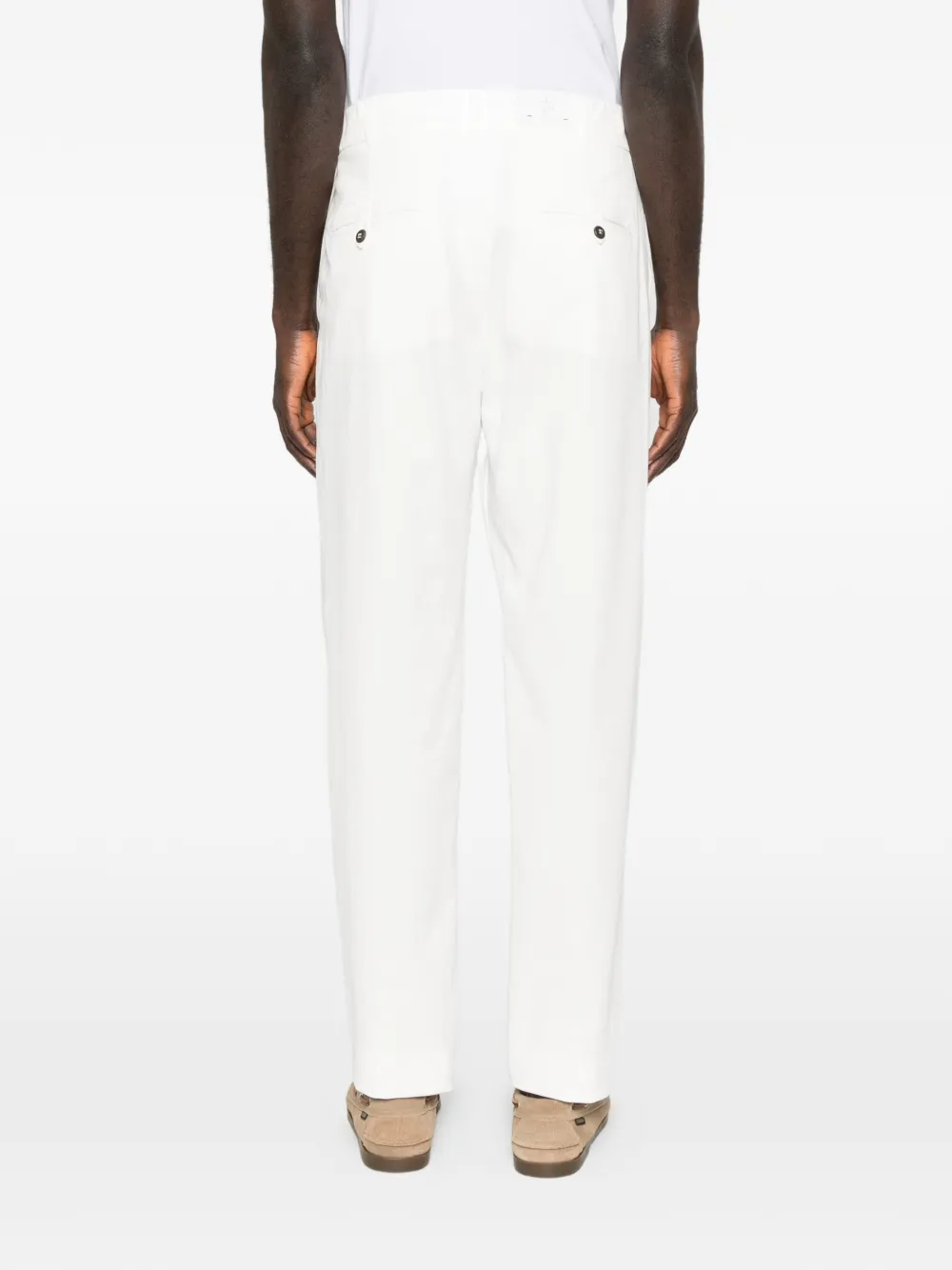 Eleventy Chino met elastische taille Wit