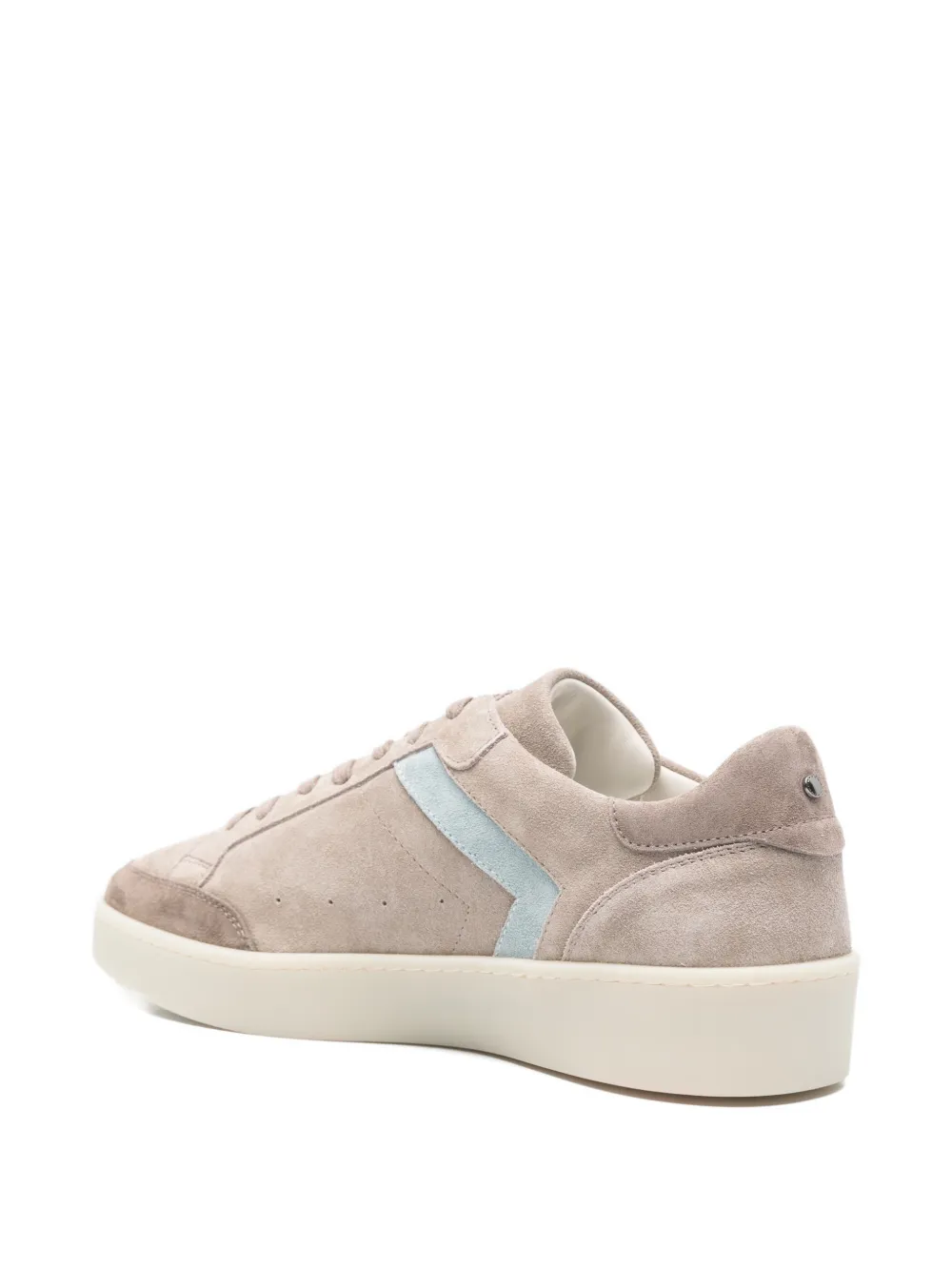 Canali Sneakers met leren detail Beige