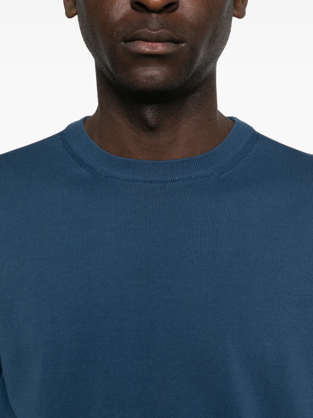 Canali T-shirt met korte mouwen Blauw