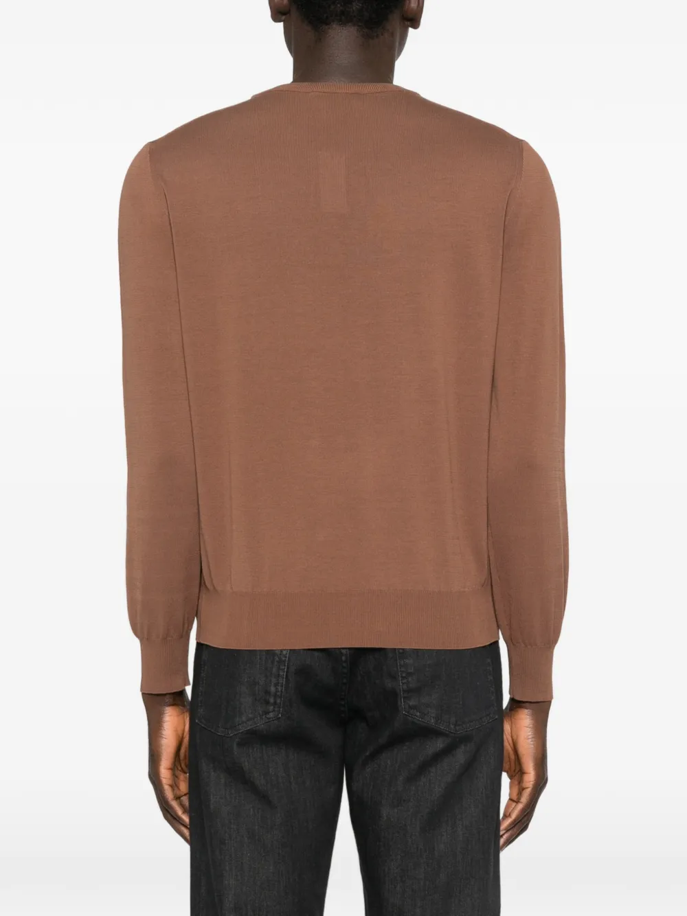 Canali Trui met hoge hals Bruin