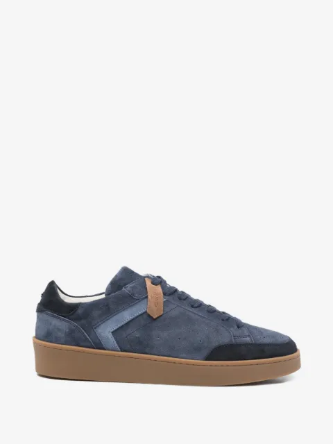 Canali suede panelled sneakers