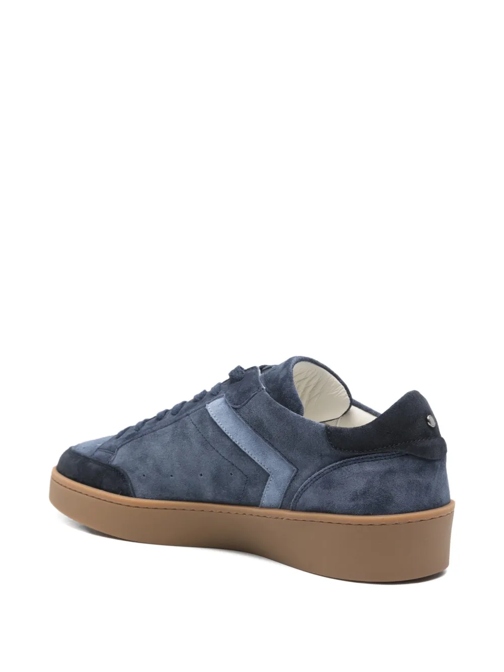 Canali Sneakers met suède vlakken Blauw