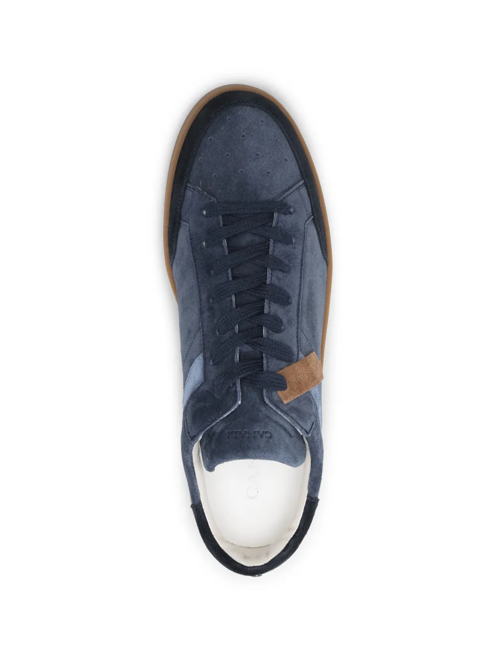 Canali Sneakers met suède vlakken Blauw