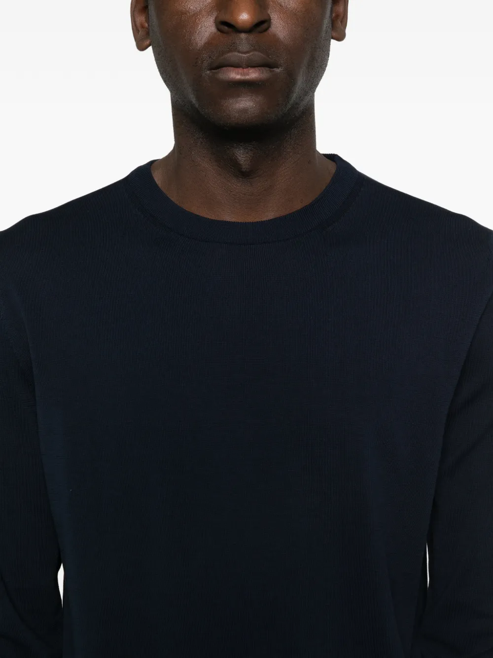 Canali Trui met ronde hals Blauw