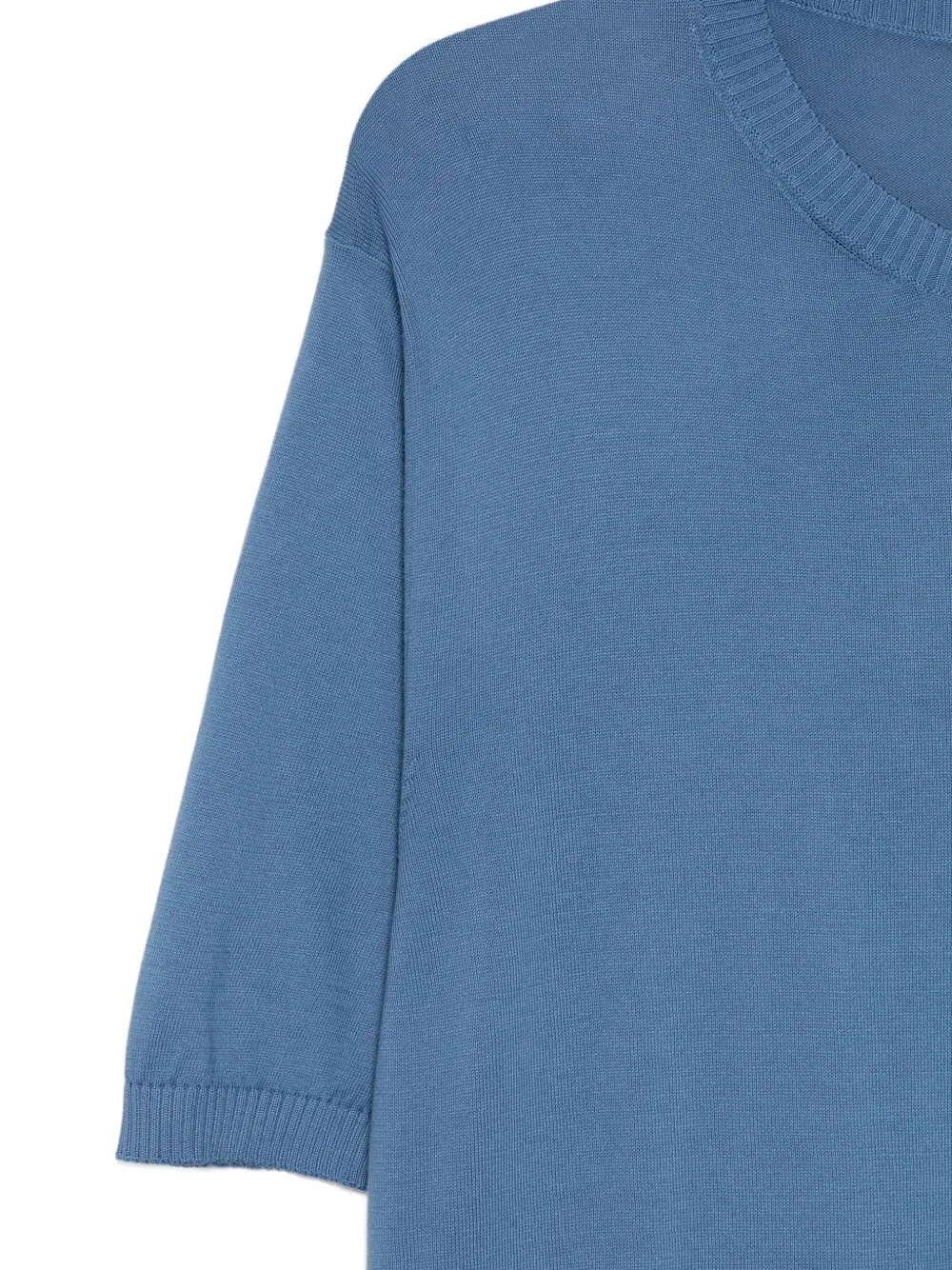 Crew-Neck Knit T-Shirt