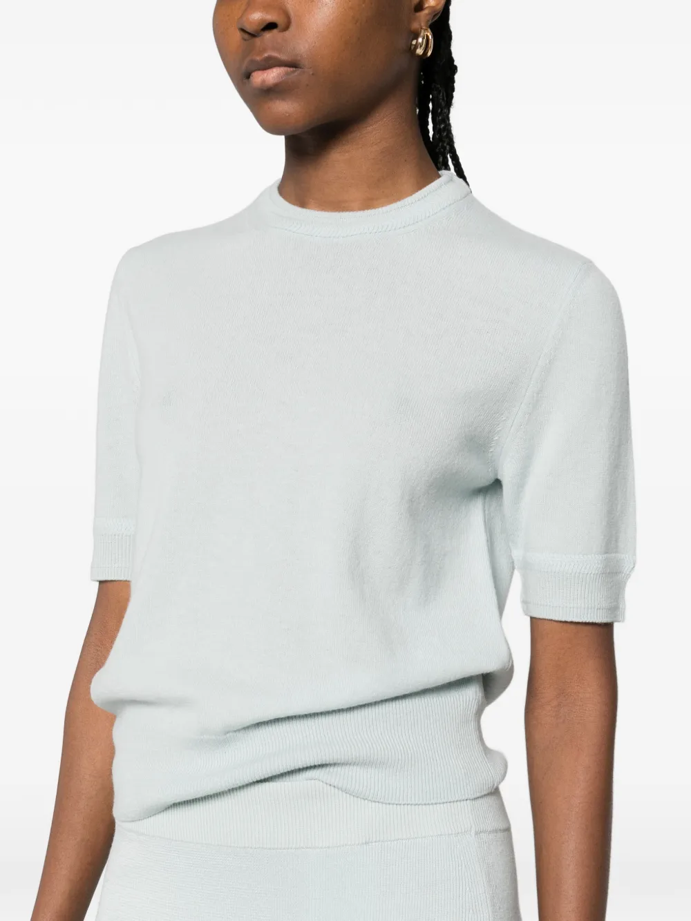 Jil Sander T-shirt met korte mouwen Blauw