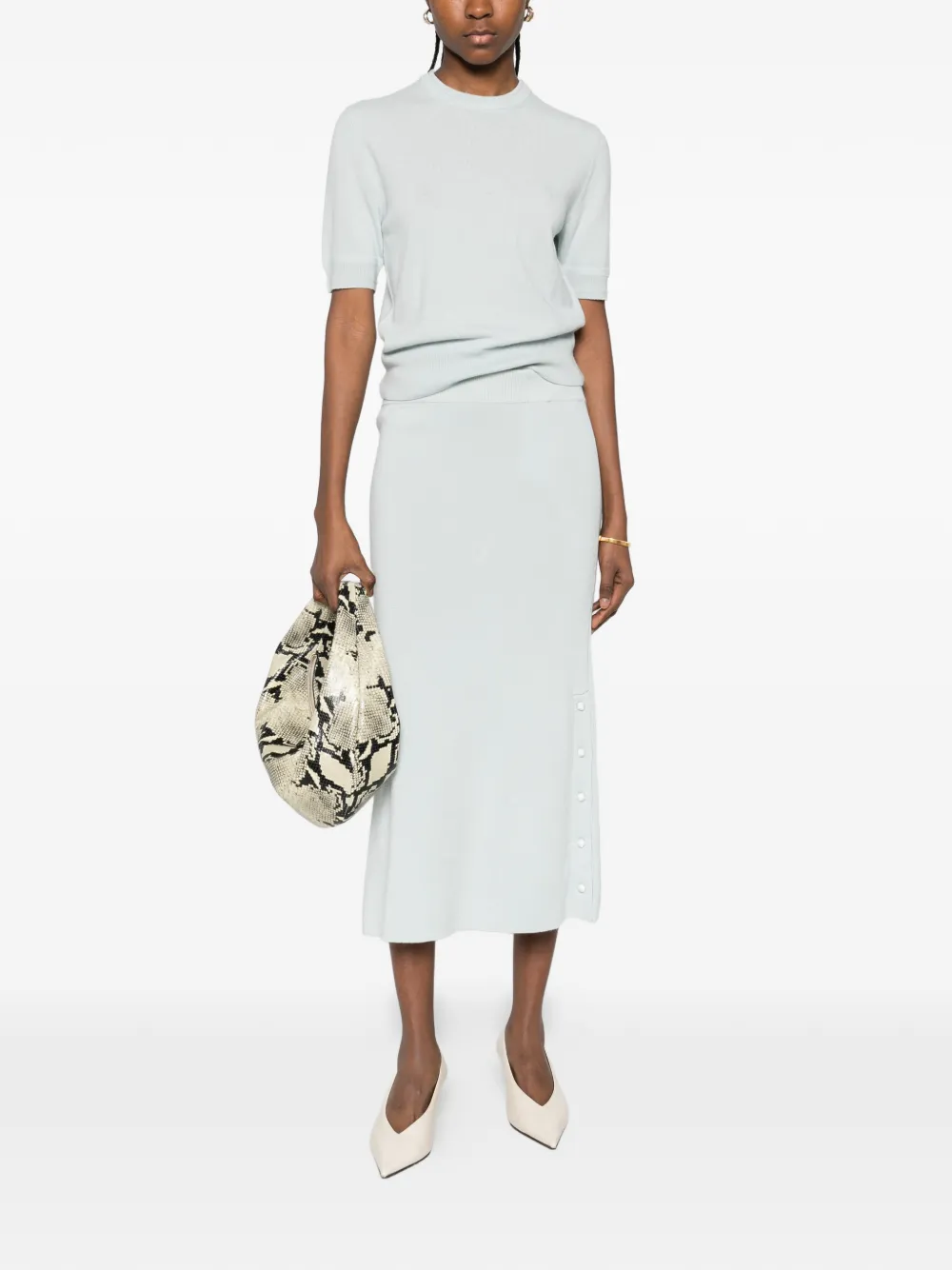 Jil Sander T-shirt met korte mouwen Blauw