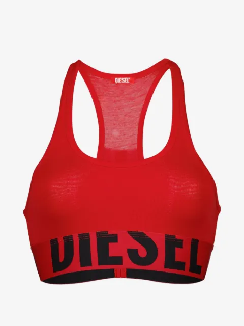 Diesel logo-print sport bra