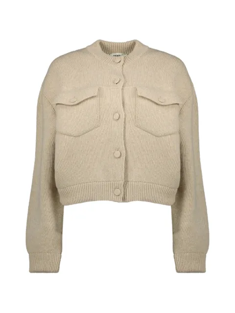 FENDI short crew-neck jacket