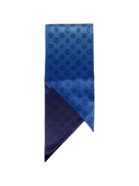 Giorgio Armani logo-pattern scarf