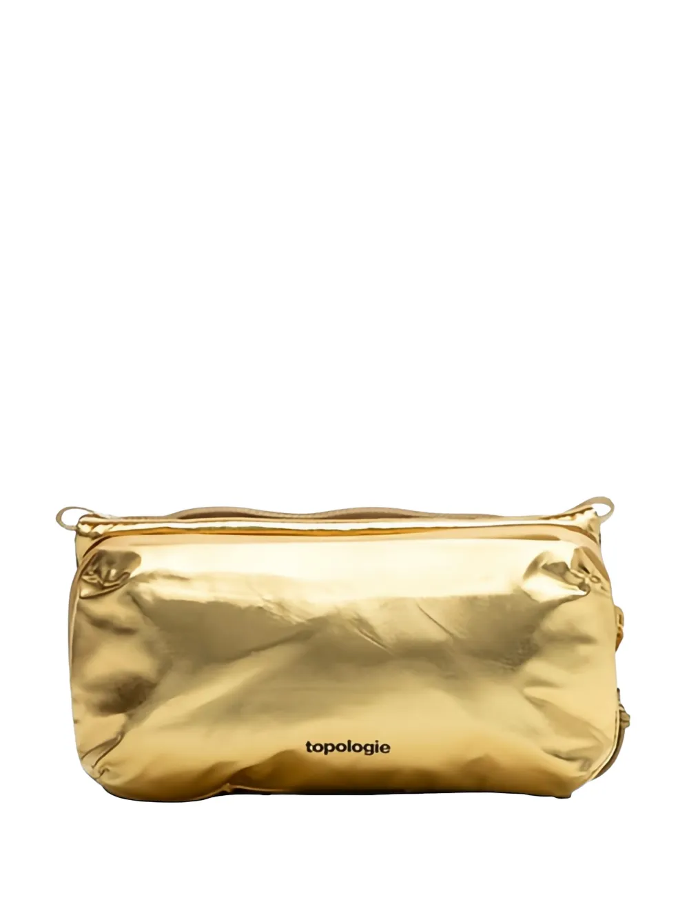 Topologie medium metallic bottle messenger bag - Oro