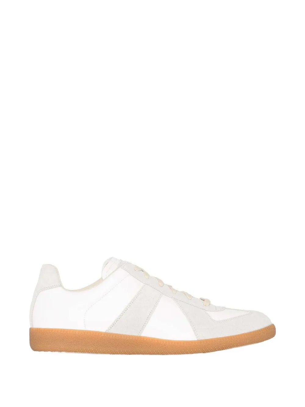 Maison Margiela Replica suede panelled sneakers - Bianco
