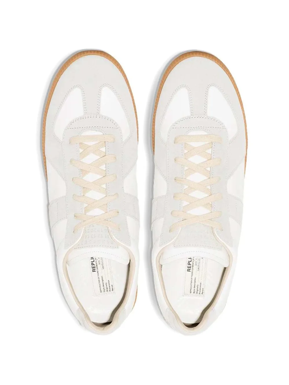 Maison Margiela Replica suede panelled sneakers | Low-Tops | Image 2