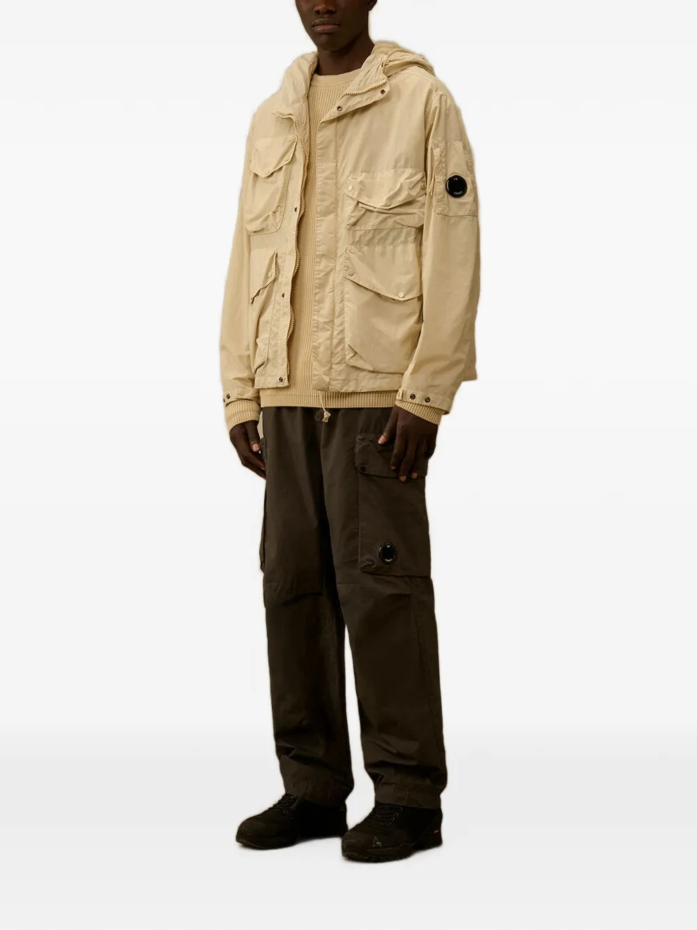 C.P. Company Jack met goggles Beige