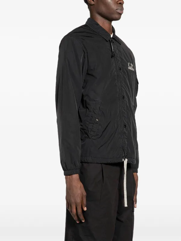 C.P. Company Chrome-R Graphic Zipped Overshirt | Black | FARFETCH