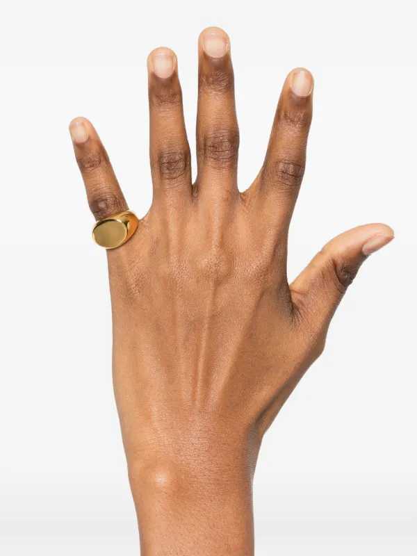 Jil Sander Signet Ring | Gold | FARFETCH NO