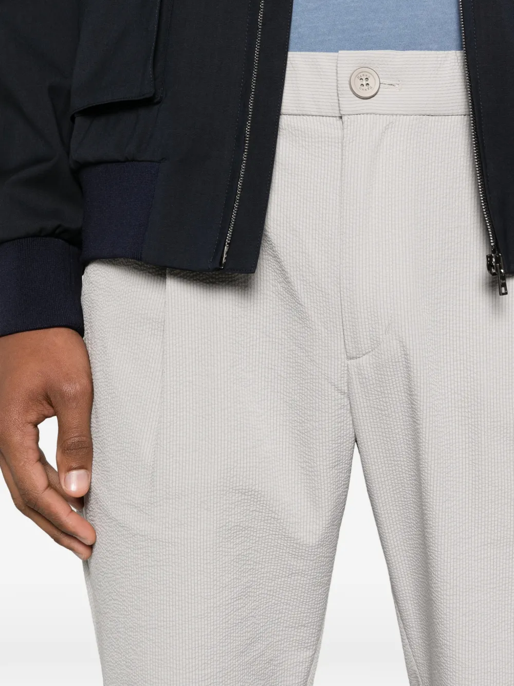 Herno Geplooide broek Grijs