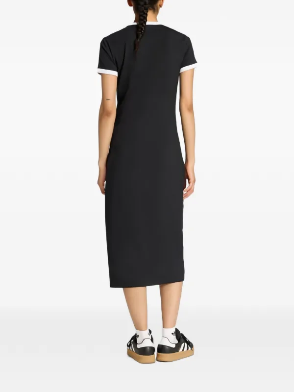 adidas black midi dress 3-Stripes T-shirt | US SIZE:24W Designed for women fit:Wrap Two Piece A-Line Mother