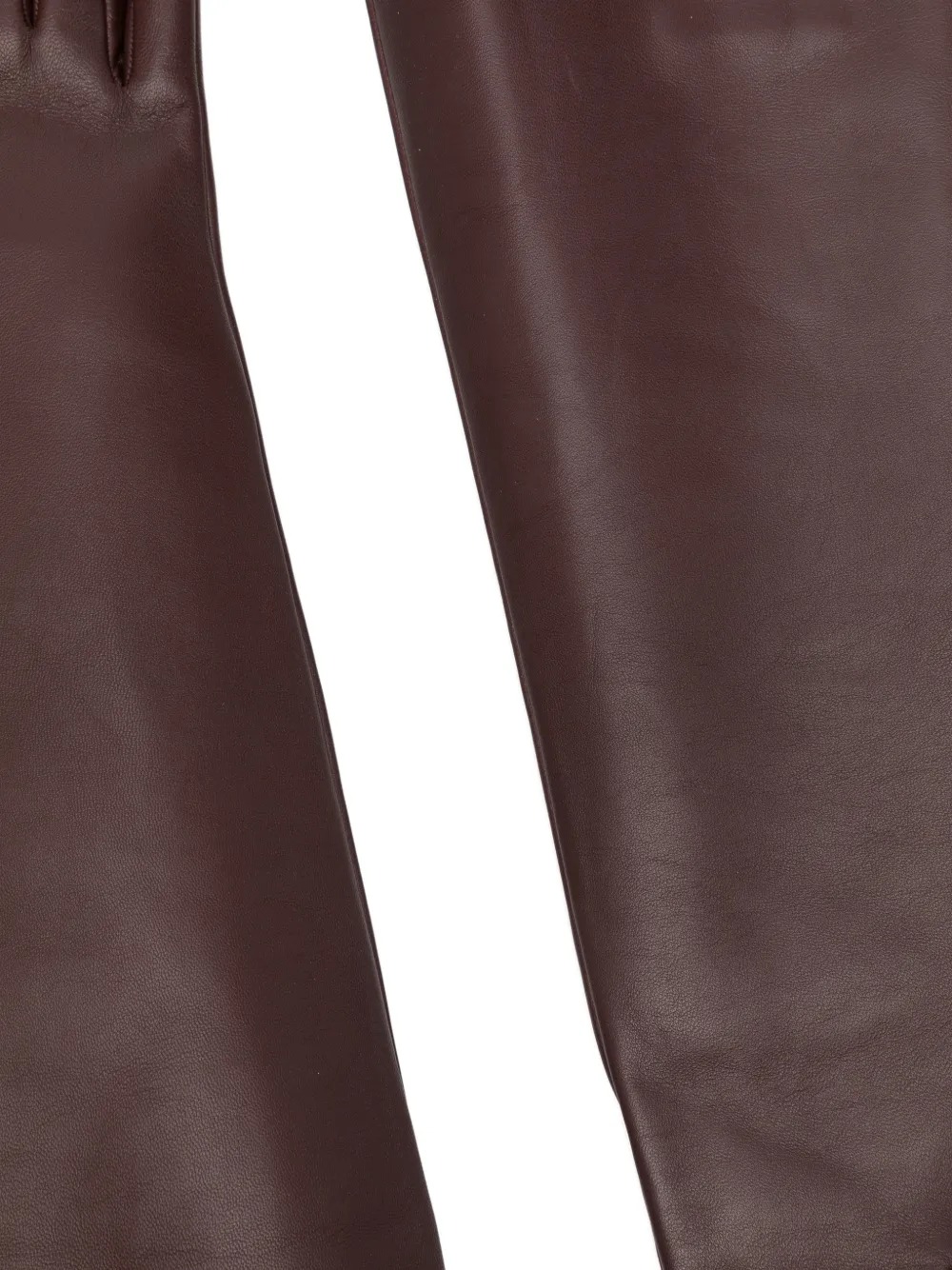 Saint Laurent Leren handschoenen Bruin