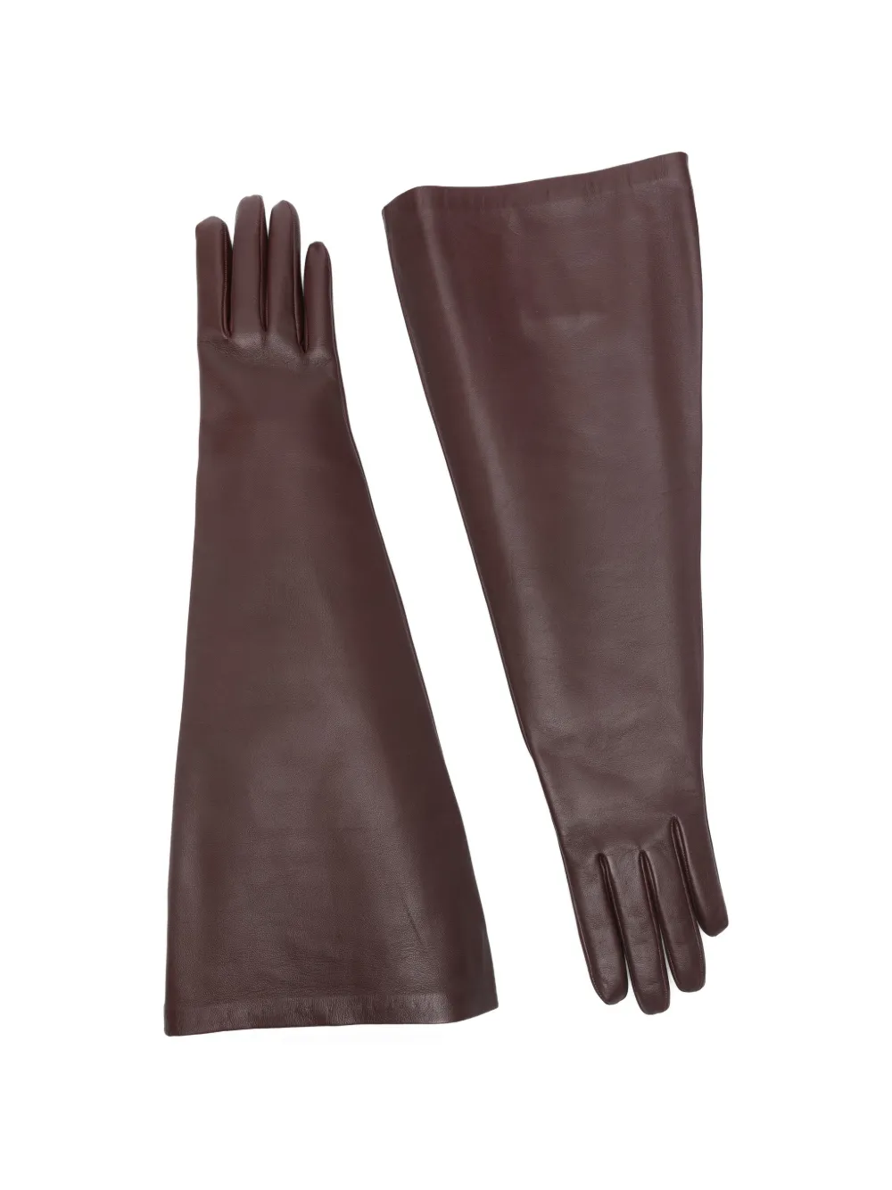 Saint Laurent leather gloves - Brown