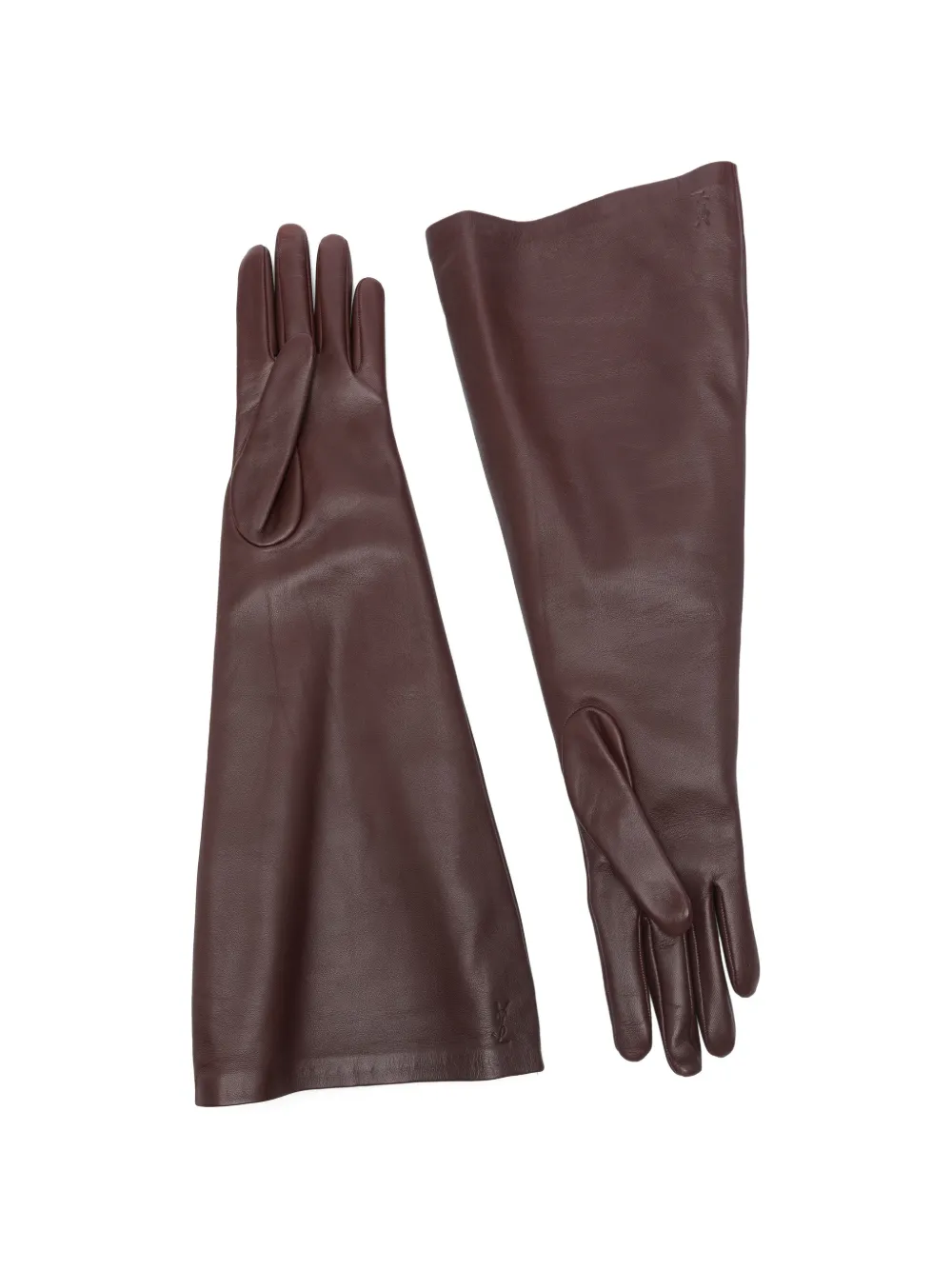 Saint Laurent Leren handschoenen Bruin