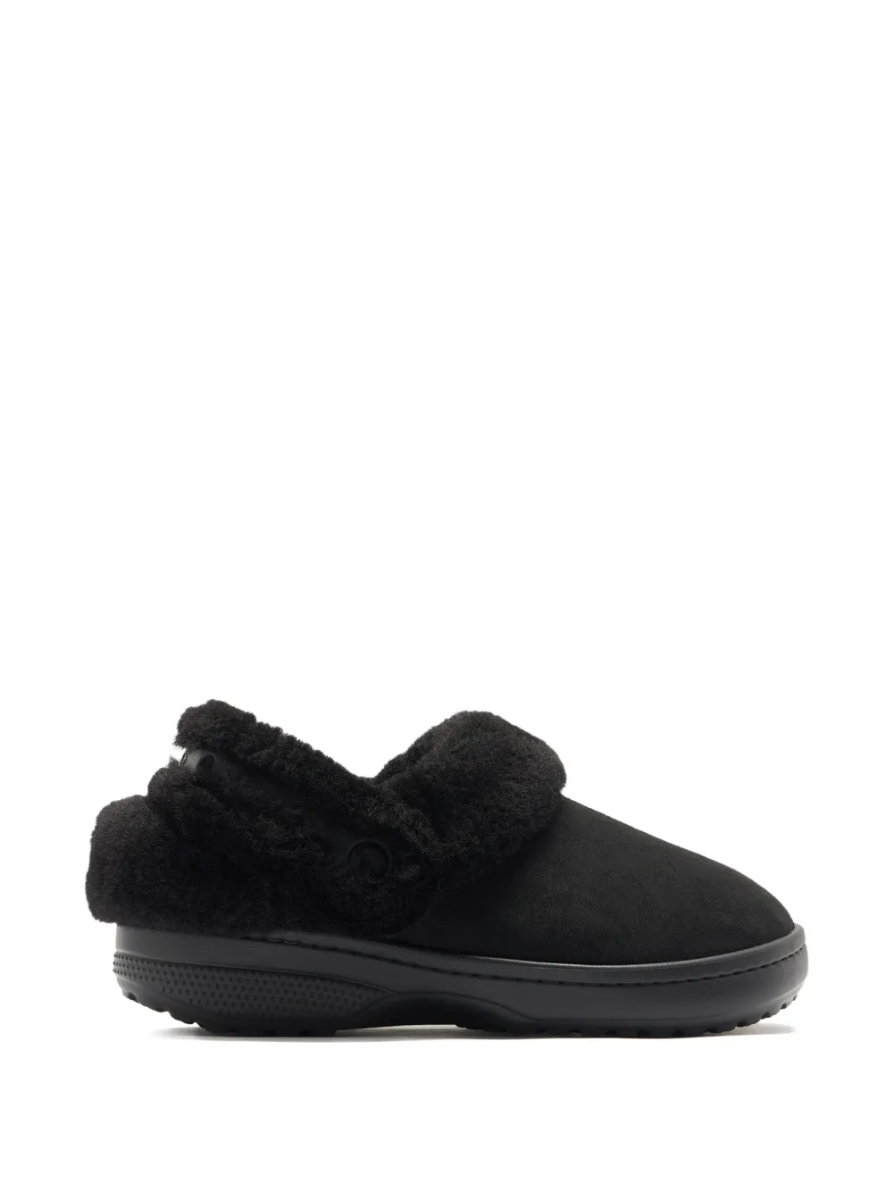 Crocs Slippers Classic Unfurgettable Clog in pelliccia sintetica - Nero