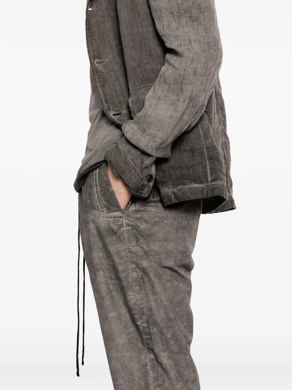 Thom Krom Cropped broek Grijs