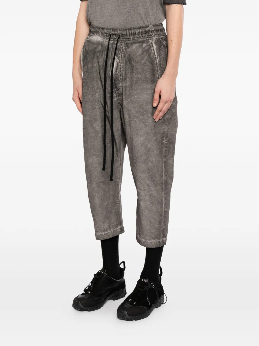  Thom Krom Pantalones Capri De Algodón - Gris 