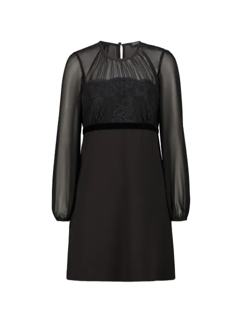 DRHOPE vestido corto con encaje floral