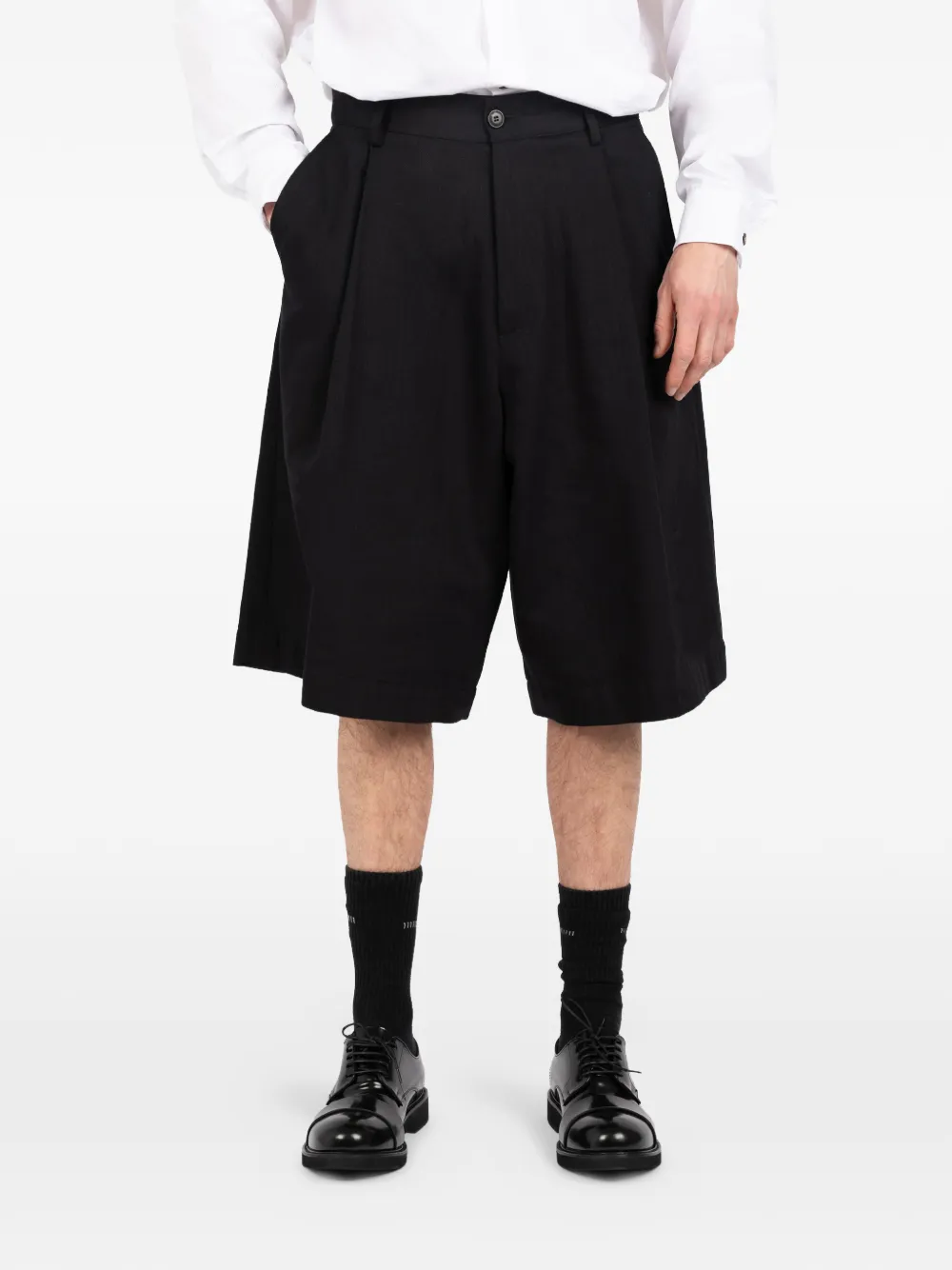 Société Anonyme pleated shorts - Nero