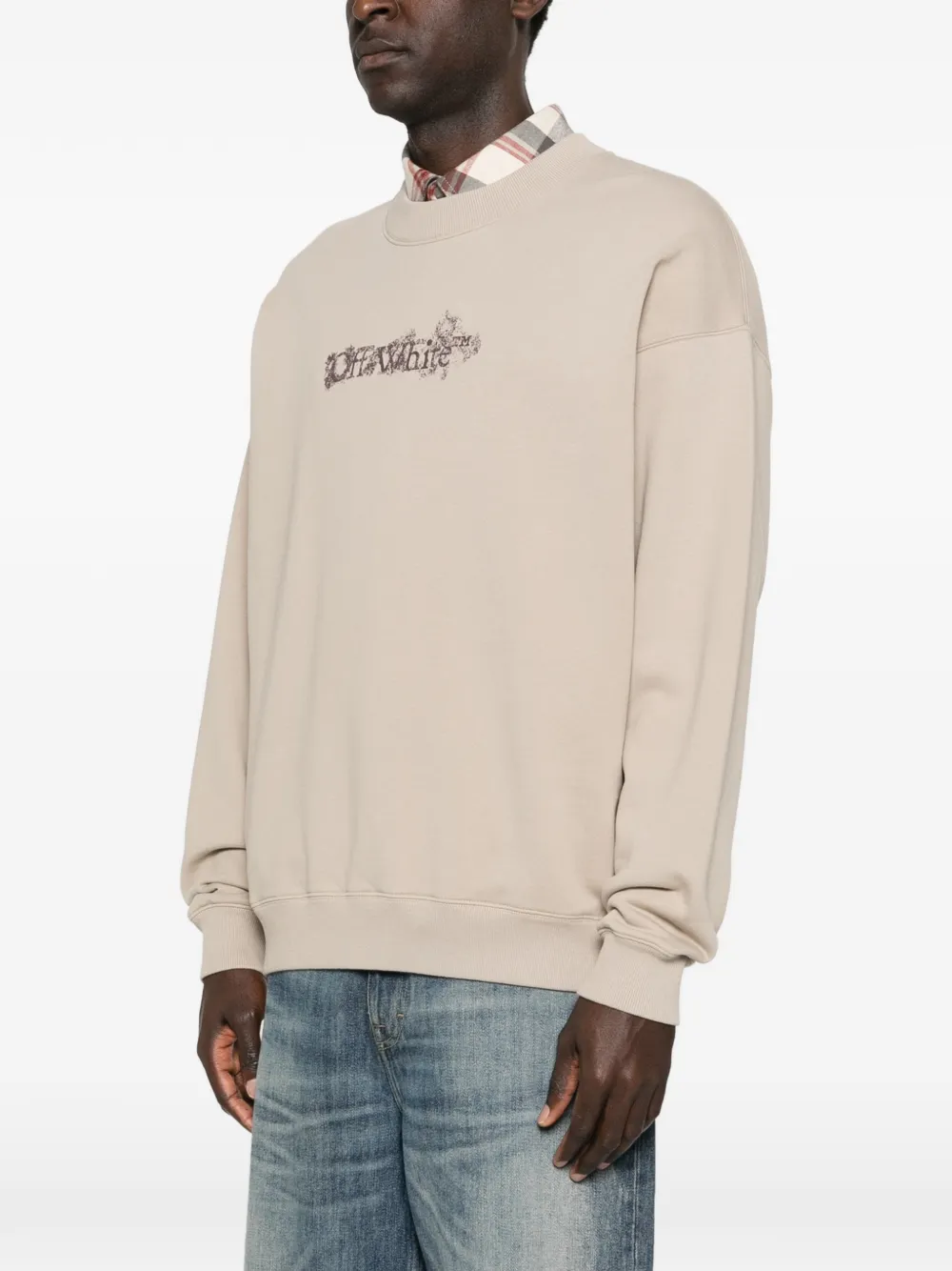  Off-white Sudadera Con Logo - Neutro 